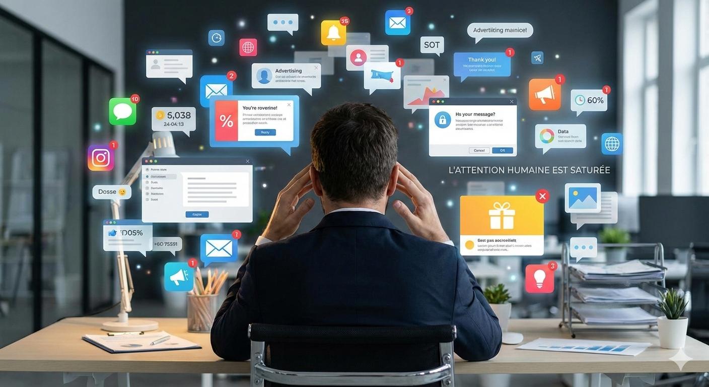 L'attention humaine est saturée - ZeBubble répond à ce défi